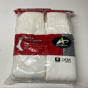 Athletech tube socks white
